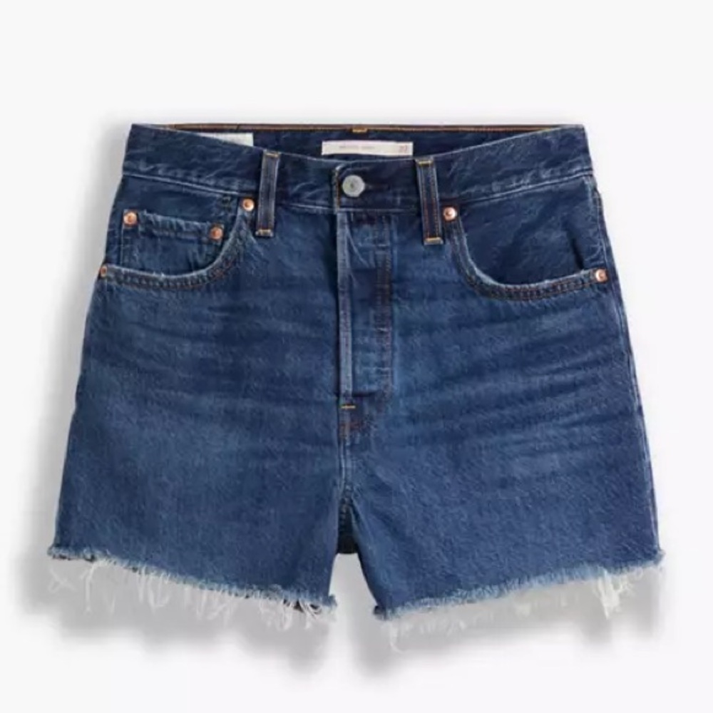 Levi's Ribcage Shorts Cutoff‎ Denim Shorts size 24